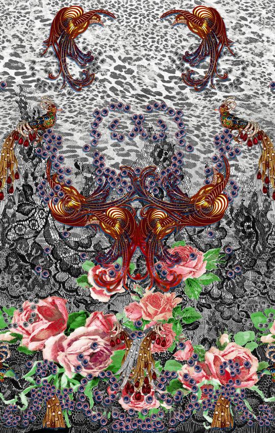 抽象印花华亿平台图片