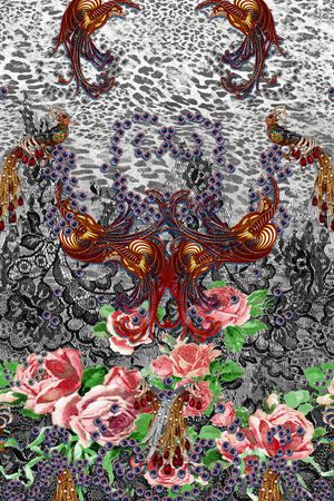 抽象印花华亿平台图片