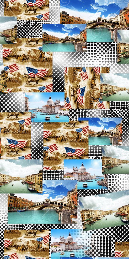 欧式复古印花华亿平台图片