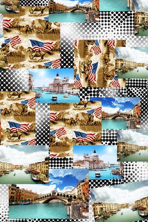 欧式复古印花华亿平台图片