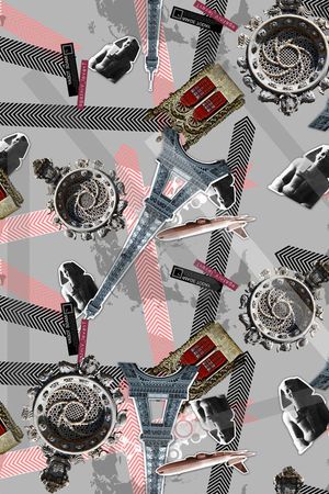 埃菲尔铁塔印花华亿平台图片