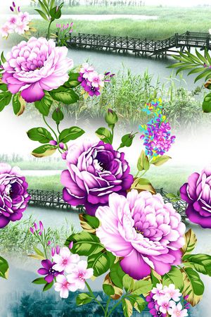 时尚面料华亿平台   数码印花  流行华亿平台印花华亿平台图片