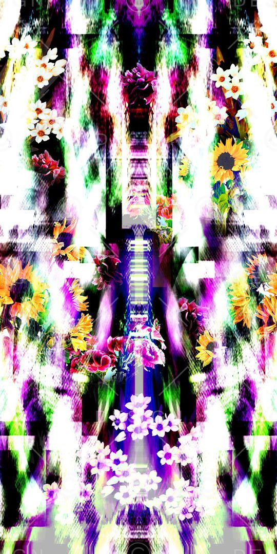 抽象 炫彩印花华亿平台图片