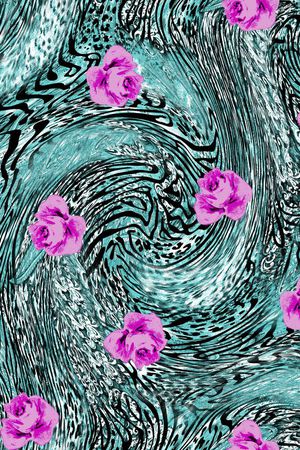 时尚面料华亿平台   数码印花  流行华亿平台印花华亿平台图片