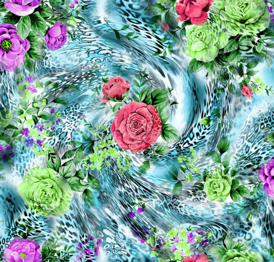 时尚面料华亿平台   数码印花  流行华亿平台印花华亿平台图片