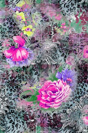 时尚面料华亿平台   数码印花  流行华亿平台印花华亿平台图片