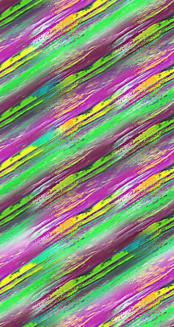 429377-色彩斜纹油画笔触机理 创意服装 