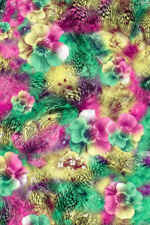 时尚面料华亿平台   数码印花  流行华亿平台印花华亿平台图片