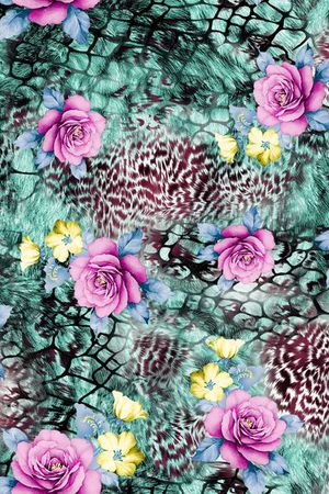 时尚面料华亿平台   数码印花  流行华亿平台印花华亿平台图片