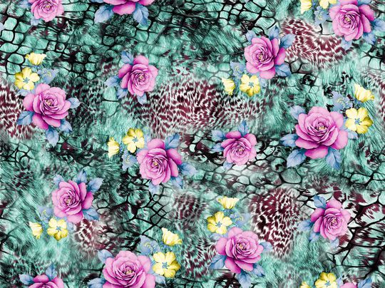 时尚面料华亿平台   数码印花  流行华亿平台印花华亿平台图片