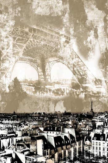 429408-复古欧洲城巴黎印象男装华亿平台埃菲尔铁