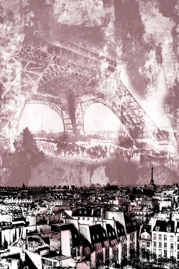 429409-复古欧洲城巴黎印象男装华亿平台埃菲尔铁