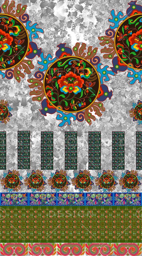 名族风印花华亿平台图片