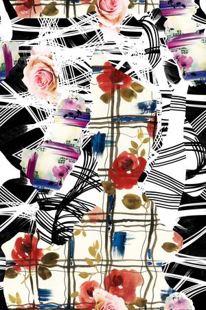 抽象印花华亿平台图片