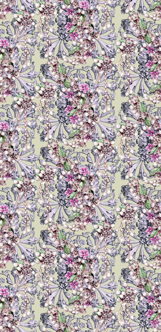 蓝紫美印花华亿平台图片