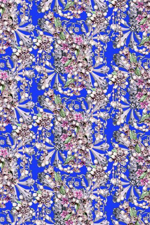 蓝紫美印花华亿平台图片