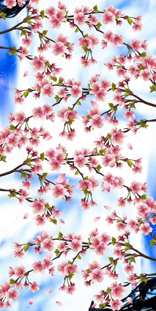 蓝色天空印花华亿平台图片