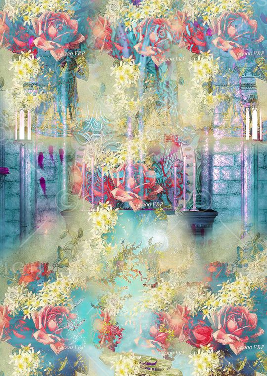 花卉印花华亿平台图片