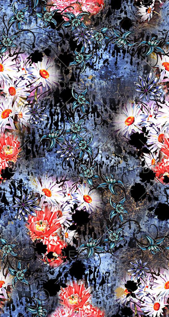 抽象机理印花华亿平台图片