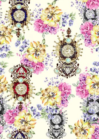 花朵印花华亿平台图片