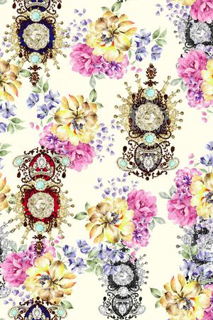 花朵印花华亿平台图片