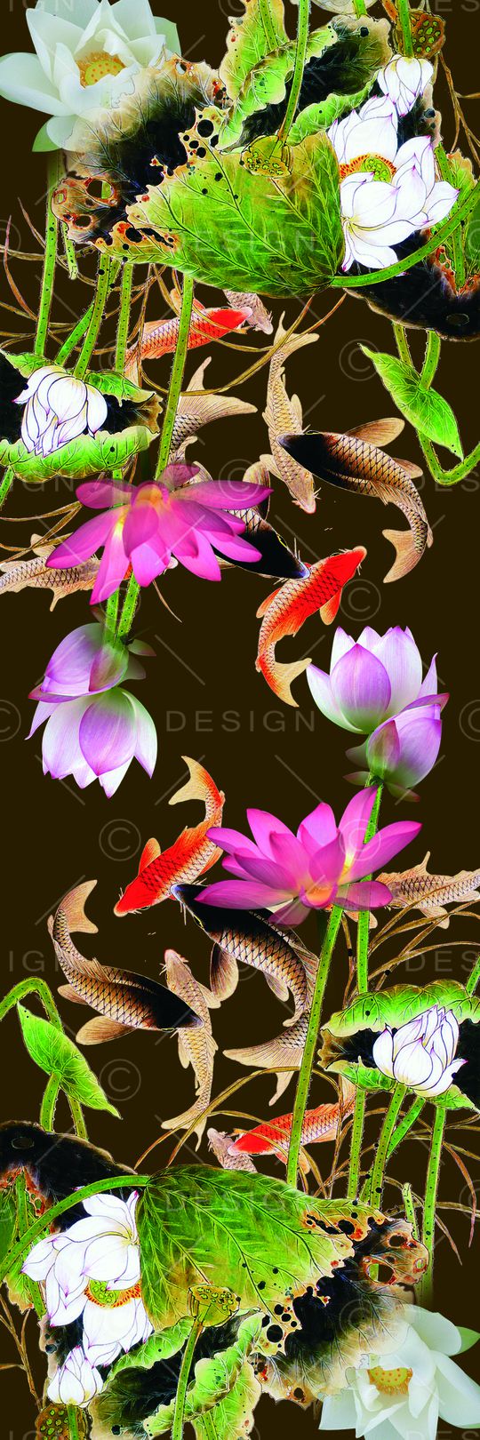 荷花印花华亿平台图片