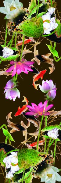 荷花印花华亿平台图片