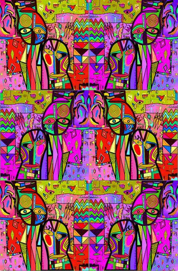 429544-时尚创意搞怪系列  民族  手绘 