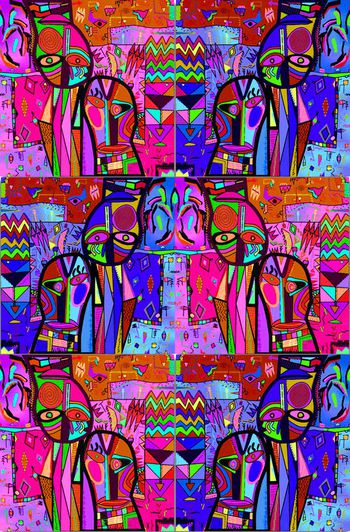 429546-时尚创意搞怪系列  民族  手绘 