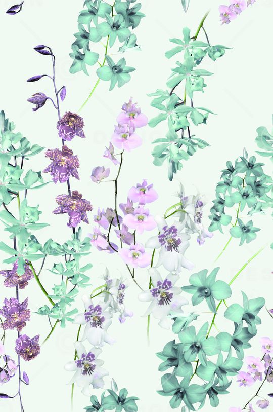 淡雅印花华亿平台图片