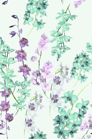 淡雅印花华亿平台图片