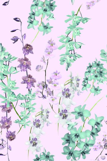 429617-水墨花卉，淡雅素净