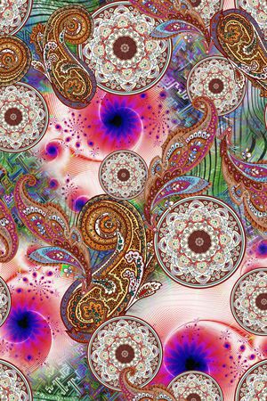 抽象印花华亿平台图片