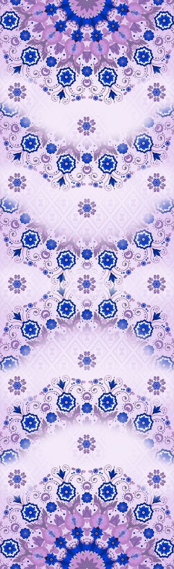 429682-欧式小花长巾