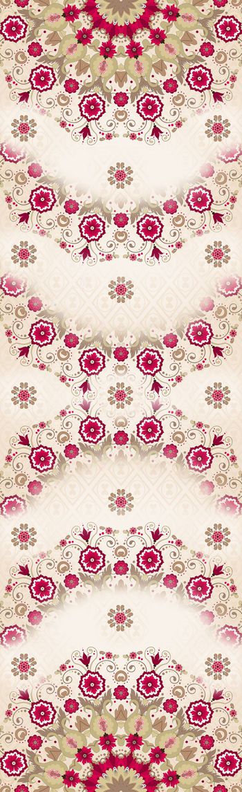 429683-欧式小花长巾