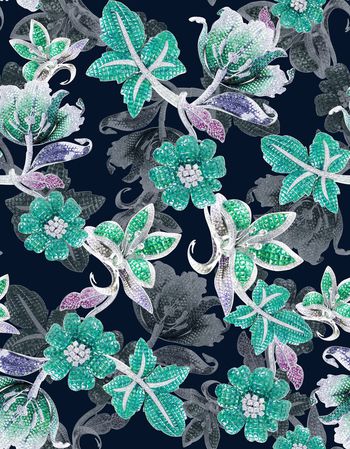 429716-牛逼的珠宝花卉