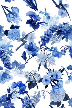 唯美素色花卉男装女装裙裤印花华亿平台图片