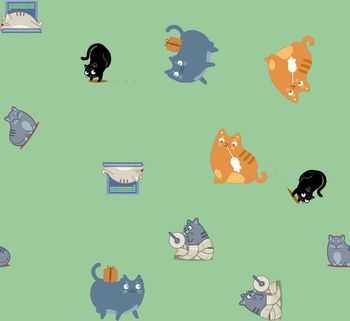 429845-调皮的小猫童装华亿平台