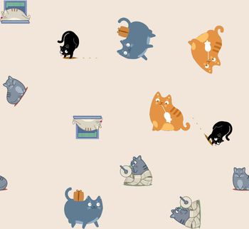 429846-调皮的小猫童装华亿平台