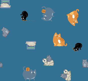 429847-调皮的小猫童装华亿平台