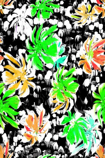 429853-雨林红掌花