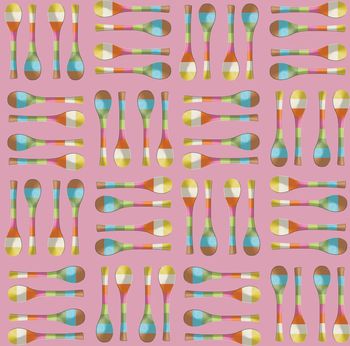 429863-彩色趣味勺子格子华亿平台