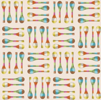 429866-彩色趣味勺子格子华亿平台