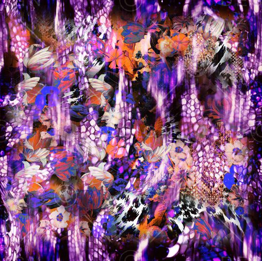 抽象暗调印花华亿平台图片