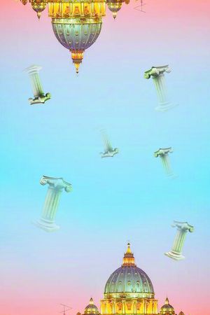 黄昏景观印花华亿平台图片