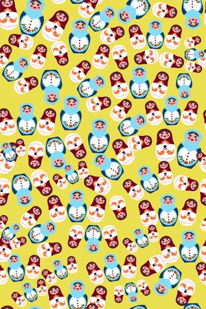 俄罗斯套娃印花华亿平台图片