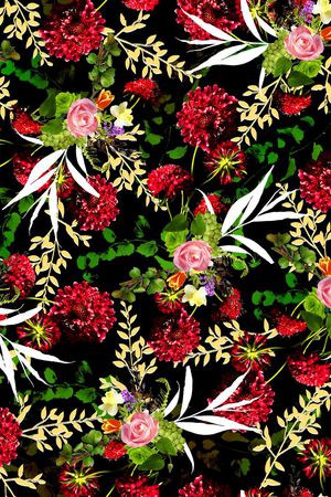 抽象花印花华亿平台图片