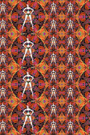 不规则几何印花华亿平台图片