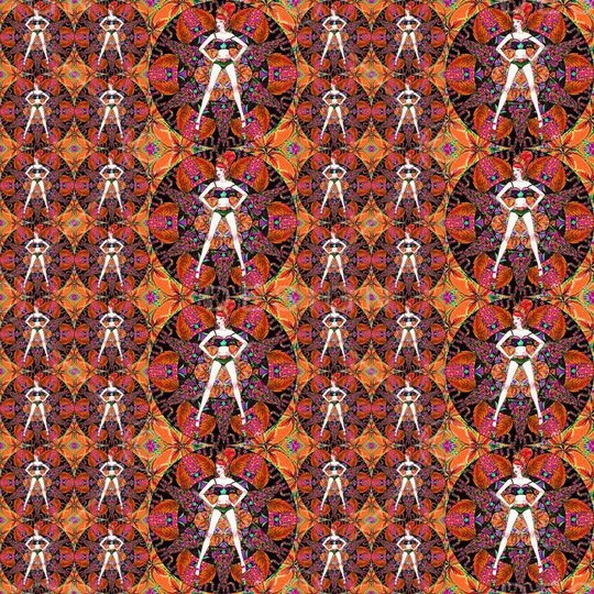 不规则几何印花华亿平台图片