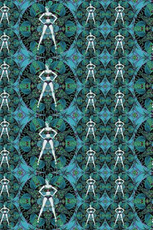 不规则几何印花华亿平台图片